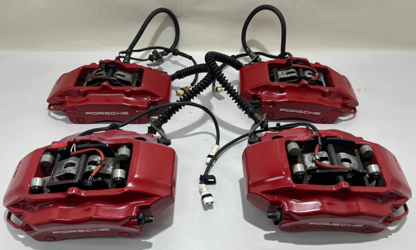 2000-2004 Porsche 986 Boxster S / 996 911 Brembo Brake Calipers / Red / Set of 4 / 83K BX071