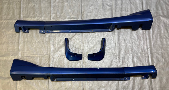 1999-2005 Mazda Miata Small Tupperware Side Skirts & Mud Flaps / OEM / Sapphire Blue Mica  NB272