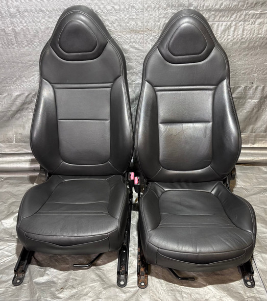2007-2010 Saturn Sky Interior Door Panels / Black Leather / Pair