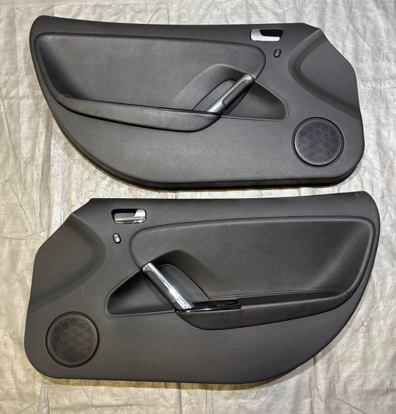 2007-2010 Saturn Sky Interior Door Panels / Black Leather / Pair /   PS075