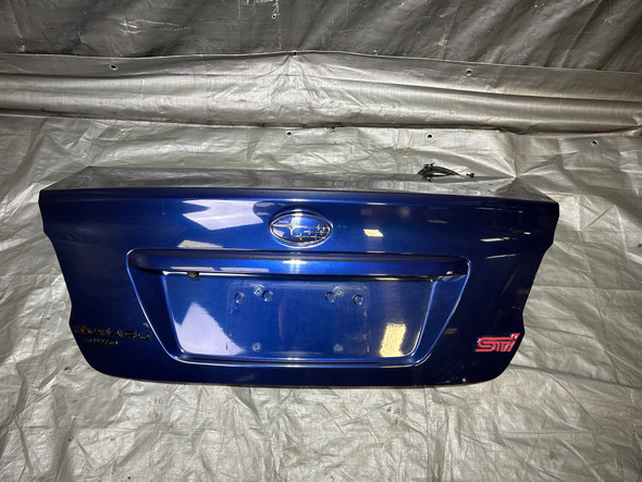 2015-2020 Subaru WRX STI OEM Trunk Lid Panel / Lapis Blue Metallic SS019