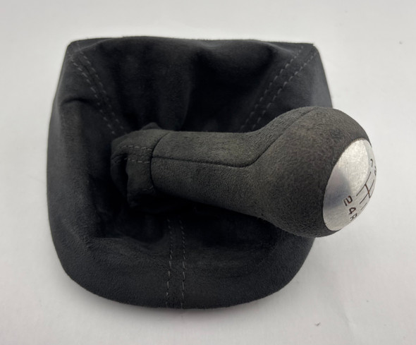 2005-2008 Porsche 987 Boxster 5 Speed Manual Shift Knob / Boot / Alcantara /   BC038