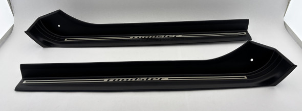 1996-2002 BMW Z3 Roadster Interior Door Sill Trim Panels / Pair / Silver /   Z3039