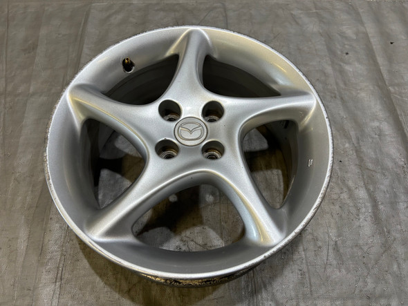 2001-2003 Mazda Miata 16x6.5" 5 Spoke Twist Wheel Rim / Silver / NB263