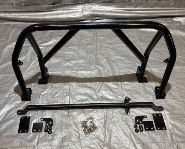 1990-2005 Mazda Miata Boss Frog Clearview Double Diagonal Roll Bar w/ Harness Bar / USED /   NA114