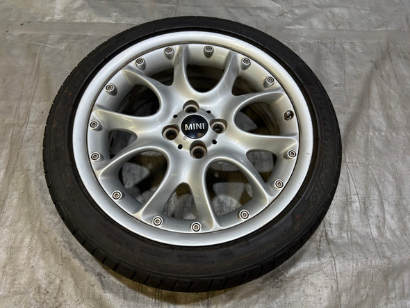 2002-2006 Mini Cooper S R53 R52 17x7" R98 Web Spoke Wheel Rim w/ Tire / R1033
