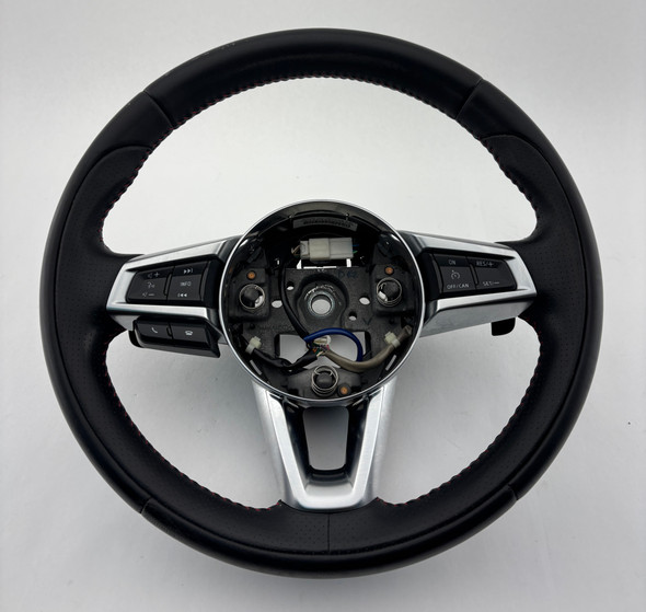 2017-2020 Fiat 124 Spider Abarth Black Leather Steering Wheel / Automatic  /   FD031