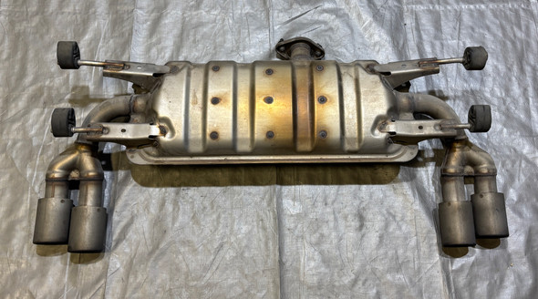 2017-2020 Fiat 124 Spider Abarth Quad Tip Polished Exhaust Muffler w/ Tips /  FD031