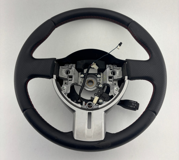 2013-2016 Scion FRS Black Leather Steering Wheel w/ Trim / Manual *Cosmetic Wear* /   FB052