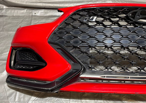 2019-2022 Hyundai Veloster N Front Bumper Cover w/ Grilles / Racing Red  HV012