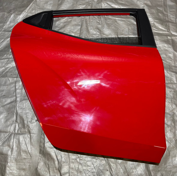 2019-2022 Hyundai Veloster Passenger Rear Door Assembly / Racing Red  HV012