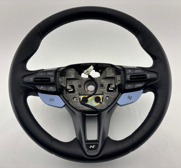 2019-2022 Hyundai Veloster N OEM Black Leather Steering Wheel / Manual /   HV012