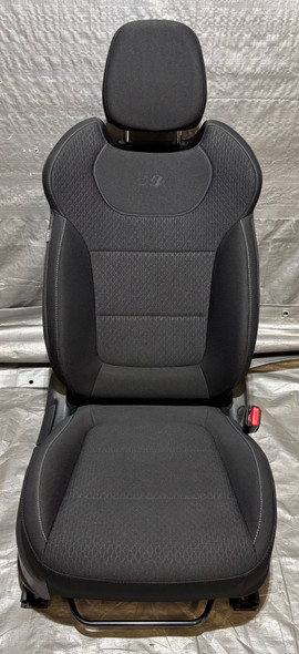 2019-2022 Hyundai Veloster N OEM Passenger Front Seat / Black Cloth / Blue Stitching /   HV012