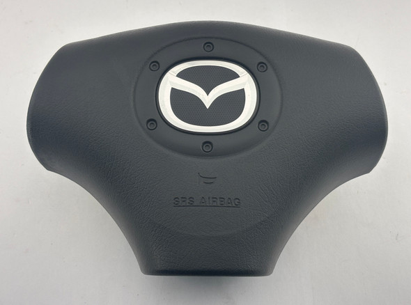 2004-2005 Mazdaspeed Miata Black Leather Steering Wheel w/ Airbag *Cosmetic Wear* /   NB274