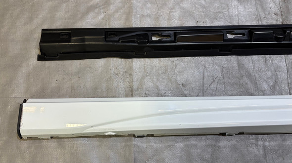 2022-2024 Volkswagen MK8 Golf R Driver Side Skirt Rocker Panel w/ Mounting Rail / Pure White  M8R01