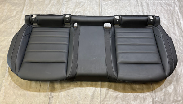 2022-2025 Volkswagen MK8 Golf R OEM Titan Black Leather Rear Seat Set w/ Blue Stitching / Upper & Lower  /   M8R01
