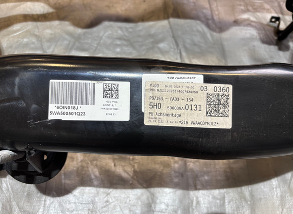 2022-2025 Volkswagen MK8 Golf R OEM Rear Subframe Crossmember /   M8R01
