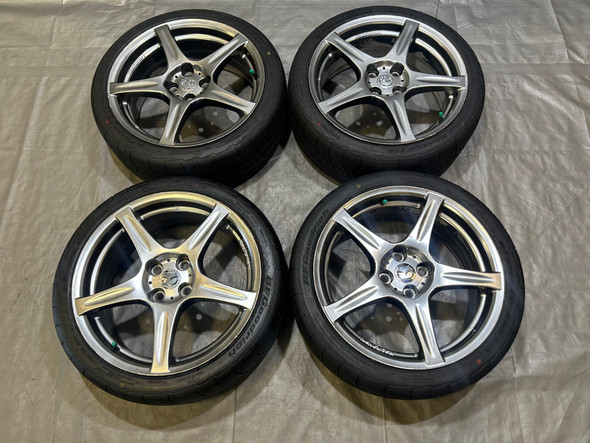 2004 Mazdaspeed Miata 17" RacingHart Wheels Rims w/ Tires / *Minor Bends* / Set of 4 / NB274