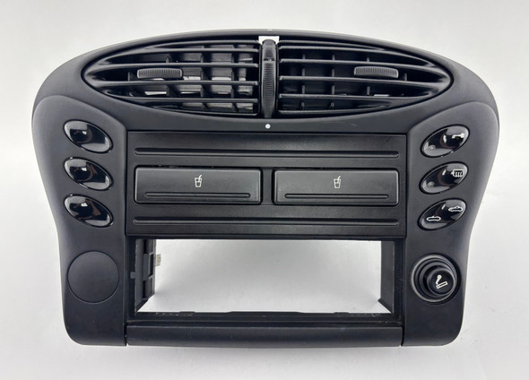 1997-2002 Porsche 986 Boxster Center Radio Surround / Vent w/ Dual Cup Holder / 60K BX069