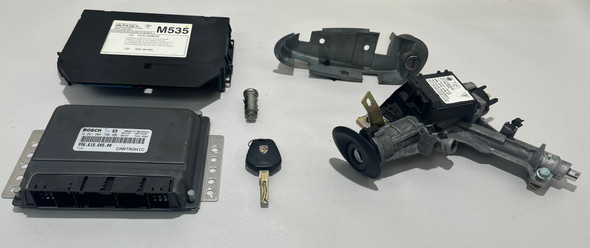 2000-2002 Porsche 986 Boxster 2.7l ECU DME Kit w/ Immobilizer / Key / Manual / 99661860500 /   BX069