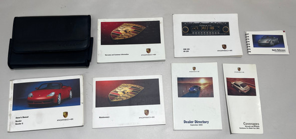 2001 Porsche 986 Boxster Factory Owner's Manual w/ Case /   BX069