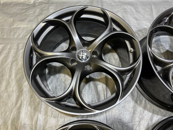 2017-2022 Alfa Romeo Giulia Ti Sport RWD Dark 19" Wheels Rims / Set of 4 / *Minor Bends* / AG006