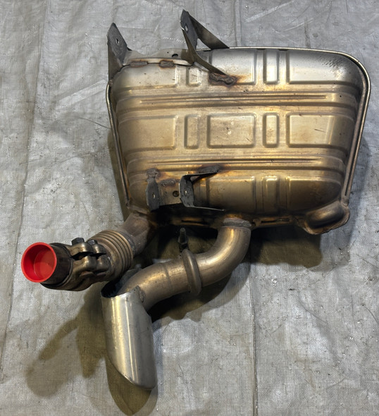 1999-2001 Porsche 996 911 Carrera 3.4l OEM Passenger Side Exhaust Muffler w/ Tip / 63K P6020
