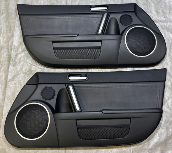 2009-2015 Mazda MX5 Miata Black Leather Interior Door Panels / Pair /   NC111