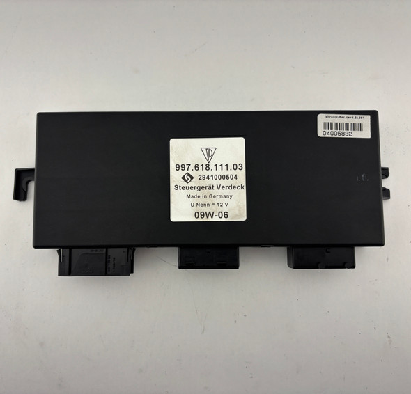 2005-2012 Porsche 997 911 Carrera Cabriolet Convertible Top Module / 99761811103 /   P7009