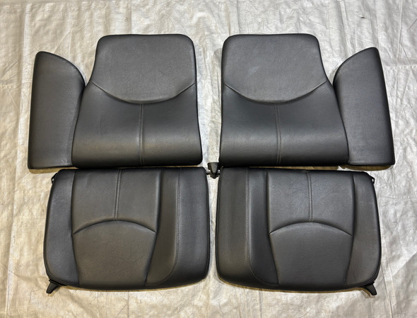 2005-2008 Porsche 997 911 Carrera Convertible Rear Seat Set / Black Leather /   P7009