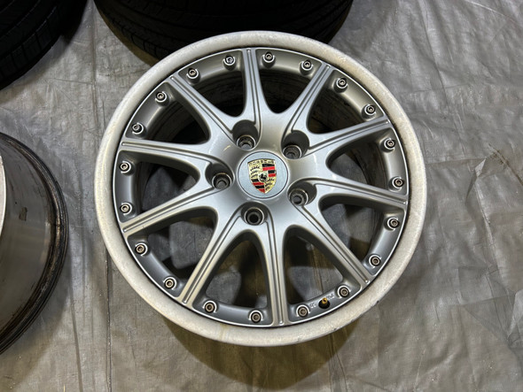 1999-2004 Porsche 996 911 18" BBS Sport Design Wheels Rims w/ Tires / Set of 4 / P6020