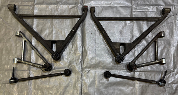 2005-2011 Lotus Elise Exige OEM Rear Control Arm Set / Upper & Lower *DAMAGE* / 162K LEL03