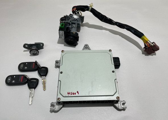 
2000-2003 Honda S2000 ECU Engine Control Module w/ Ignition Switch Key Set / 37820PCXA01 /   HS009

