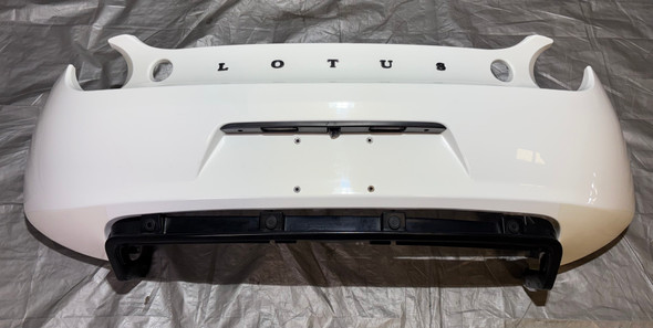 2010-2014 Lotus Evora OEM Rear Bumper Cover w/ Backup Camera / Aspen White  LEV01