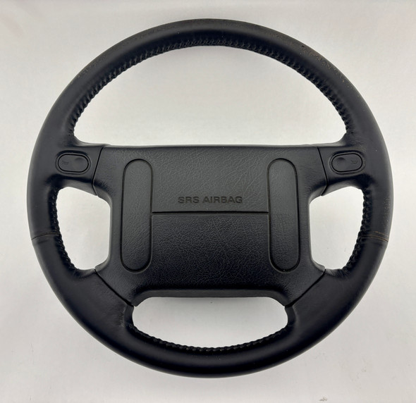 1990-1997 Mazda Miata Black Leather Steering Wheel w/ Air Bag / NA117