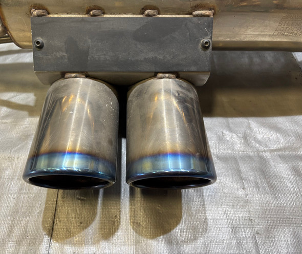 2010-2014 Lotus Evora 3.5l V6 Janspeed Exhaust Muffler w/ Burnt Tips / USED / 19K LEV01