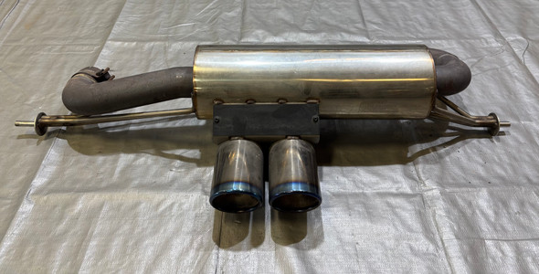 2010-2014 Lotus Evora 3.5l V6 Janspeed Exhaust Muffler w/ Burnt Tips / USED / 19K LEV01