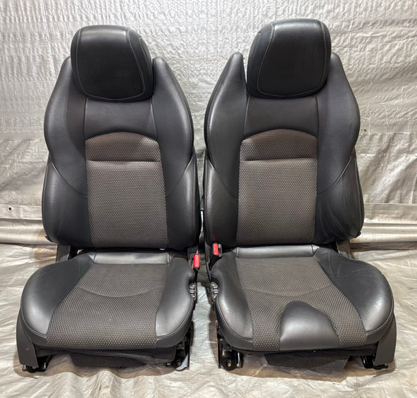 2010-2016 Nissan 370Z Convertible Black Leather Seats / Pair /   7Z024