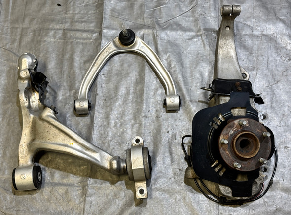 2009-2012 Nissan 370Z Passenger Front Knee Spindle Hub w/ Control Arms / 98K 7Z024