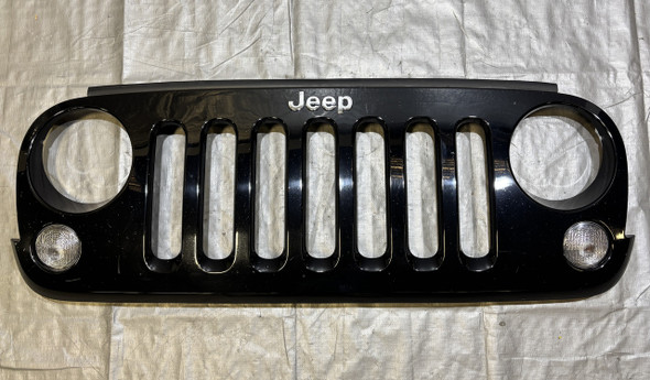 2007-2017 Jeep Wrangler JK Front Grille Panel / Black Clearcoat  JK018