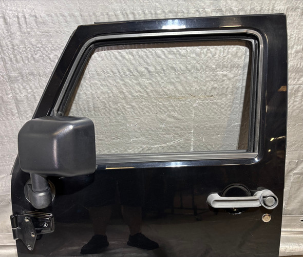 2011-2018 Jeep Wrangler JK Unlimited 4DR Driver Front Door / Black Clearcoat  JK018