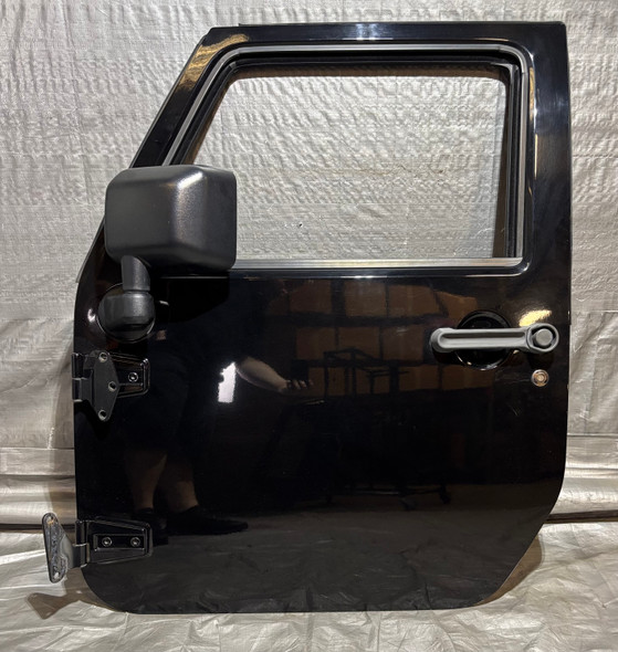 2011-2018 Jeep Wrangler JK Unlimited 4DR Driver Front Door / Black Clearcoat  JK018
