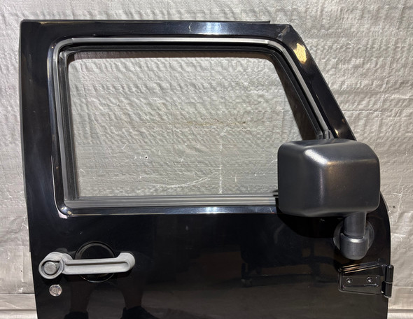 2011-2018 Jeep Wrangler JK Unlimited 4DR Passenger Front Door  / Black Clearcoat  JK018