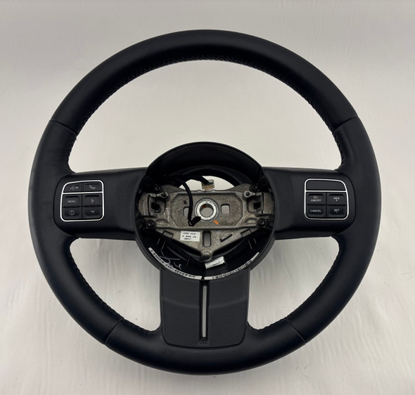 2011-2018 Jeep Wrangler JK Black Leather Steering Wheel /   JK018
