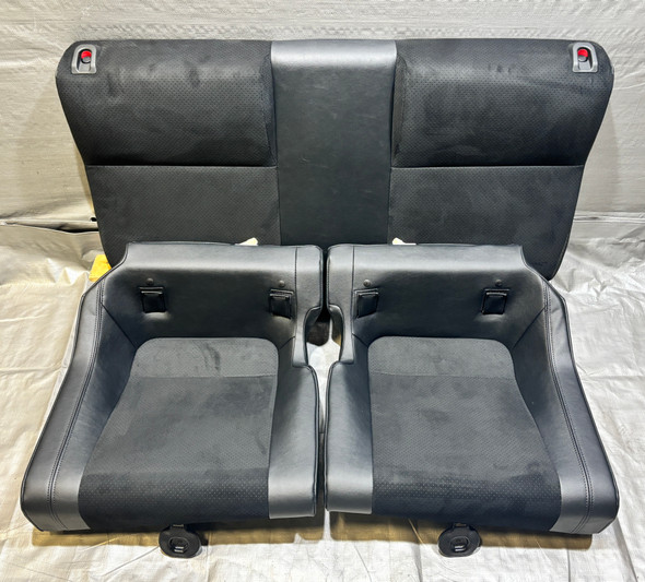 2022-2025 Toyota GR86 Premium Black Suede / Leather Rear Seat Set / Upper & Lower /   FB210