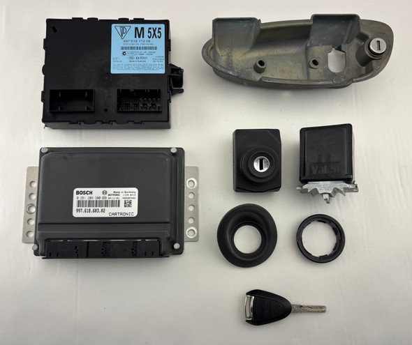 2005-2006 Porsche 987 Boxster S ECU KIT / Immobilizer / Key / 99761860302 /   BC039