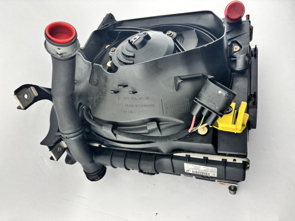 2013-2016 Porsche 981 Boxster Cayman 991 911 Driver Side Radiator Assembly w/ Cooling Fan / 49K BC207