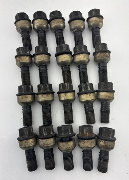 2005-2023 Porsche Boxster / Cayman / 911 OEM Wheel Lug Bolts / Black / Set of 20 /   BC207