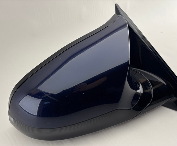 2015-2020 F82 F83 BMW M4 Passenger Side Mirror / Auto Dim / Memory / Surround View / Tanzanite Blue Metallic  F8M07