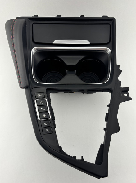 2015-2020 F80 F82 F83 BMW M3 M4 Front Console Cup Holder / Shifter Surround / Red Stitch / Manual /   F8M07